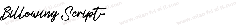 Billowing Script字体转换